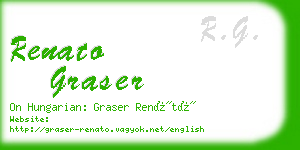 renato graser business card